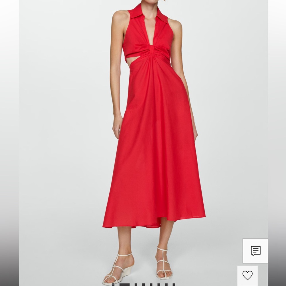 Mango red dress size 4